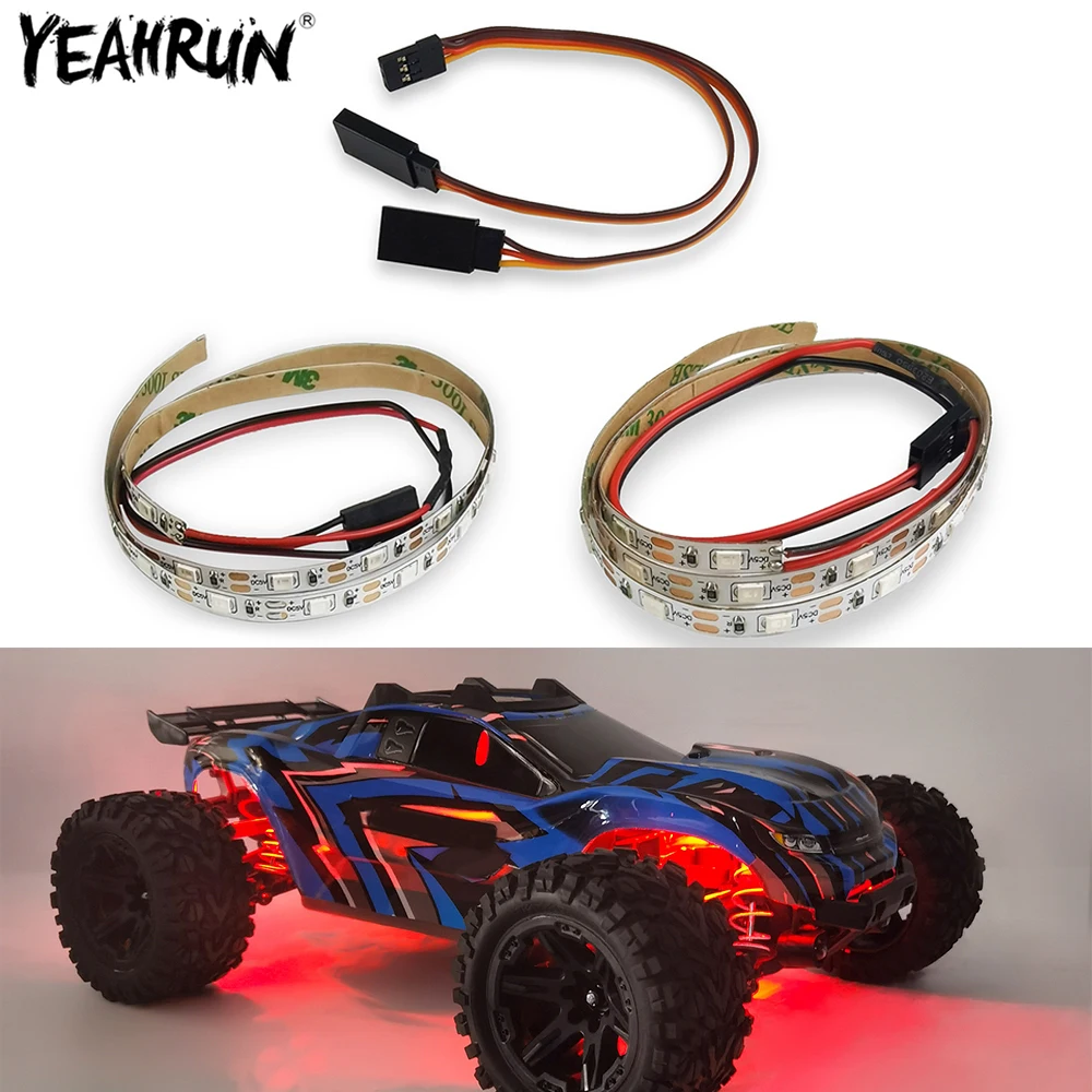 

Светодиодная лента для шасси YEAHRUN 1/10 Traxxas rdler TRX4 TRX6 ARRMA Axial SCX10 90046 RC грузовик багги детали для украшения автомобиля