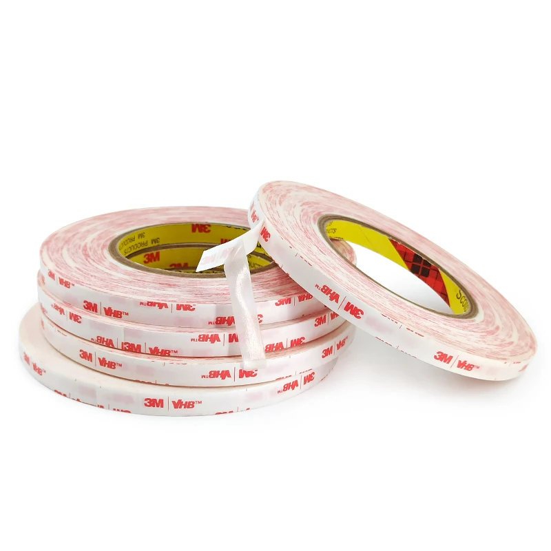 Купи 3M VHB Tape 4914 Waterproof Double Sided Adhesive Tape High Temperature Resistant Acrylic Foam Tape White Length 33M за 387 рублей в магазине AliExpress