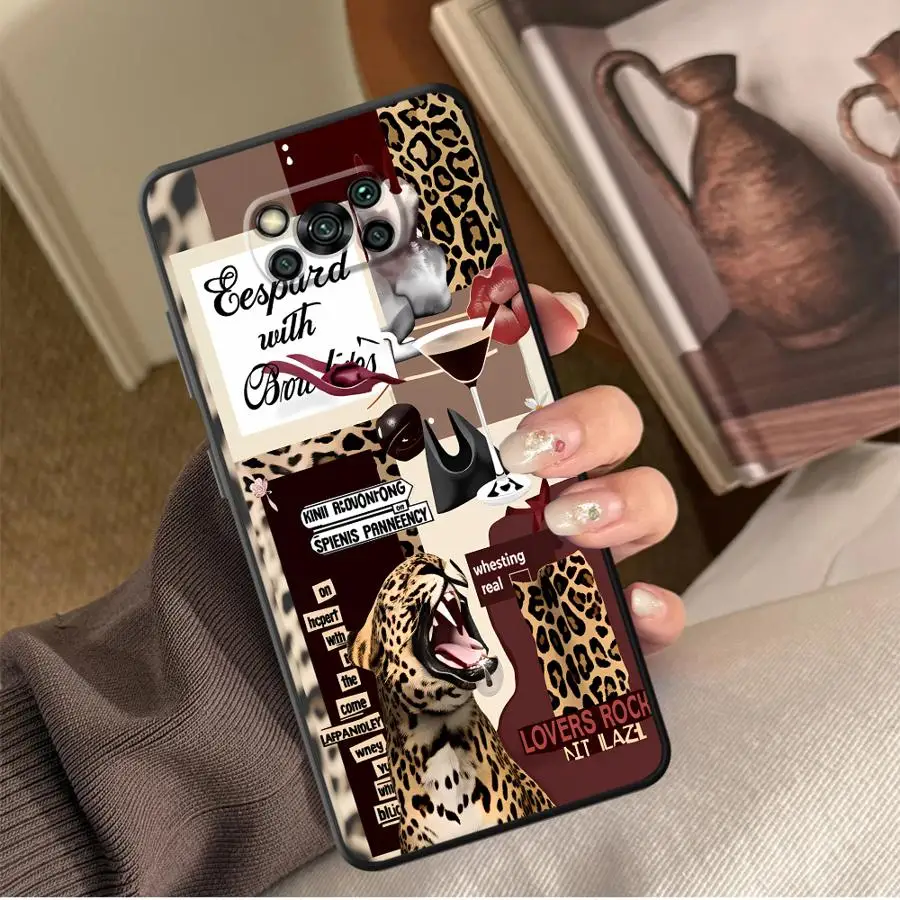 Фото Чехол Roaring Cheetah для Xiaomi Poco F8 F1 C50 X3 X4 X5 X7 Pro F3 M3 M4 M7 M5 C75 C61 Funda Phone Cover C71 №1