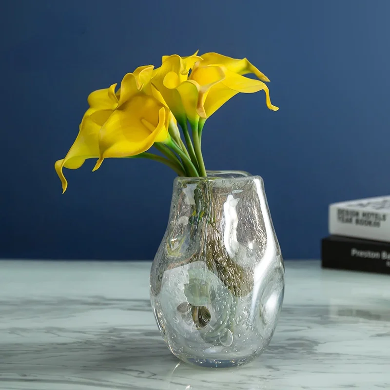 

Massiness Unreal Bead Light Crystal Glass Desktop Floret Implement Sitting Room Tea Table Porch Household Adorn Article