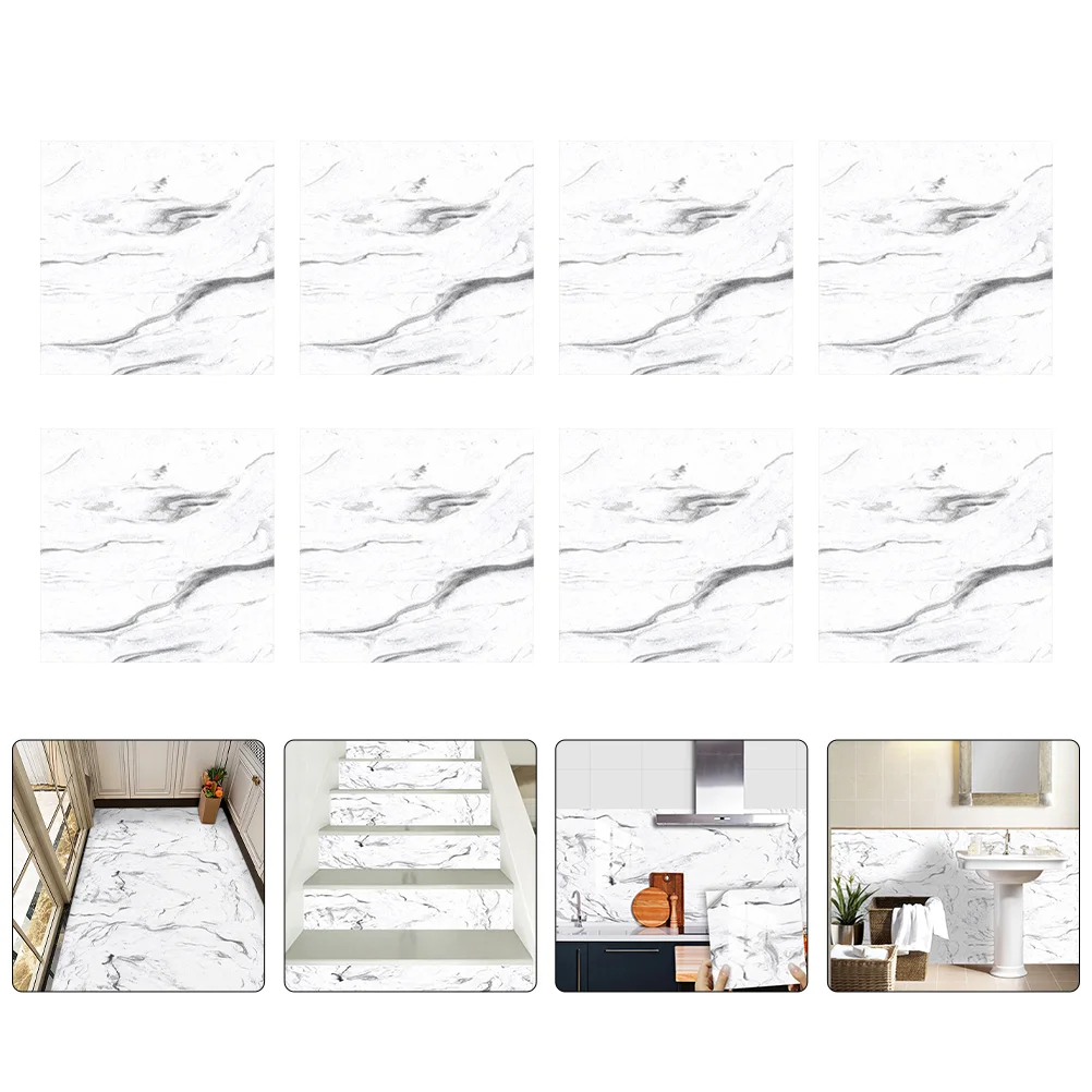 

10 Листы наклейки маслостойкие обои, плитка, мраморное украшение, декоративная наклейка на стену, для дома, ванной комнаты