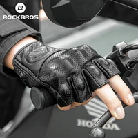 rockbros bike outdoor gel protector tactical gloves sport short bicycle gloves breathable half finger men combat leather gloves