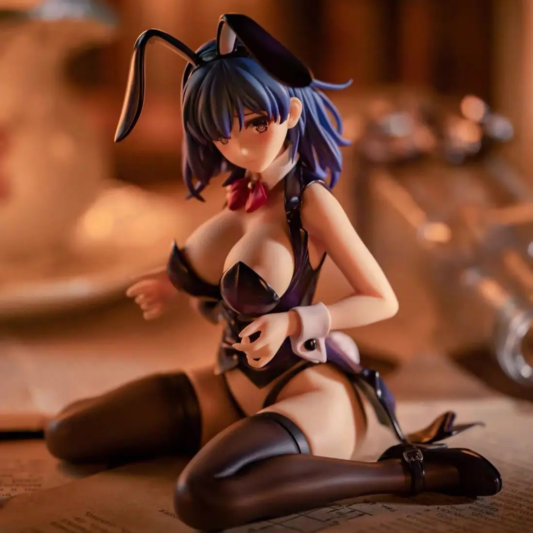 

Anime Two-dimensional Blowing Stone Flower Casino High-quality Version Anime Sitting Position 1/6 Bunny Girl Hand-made Model