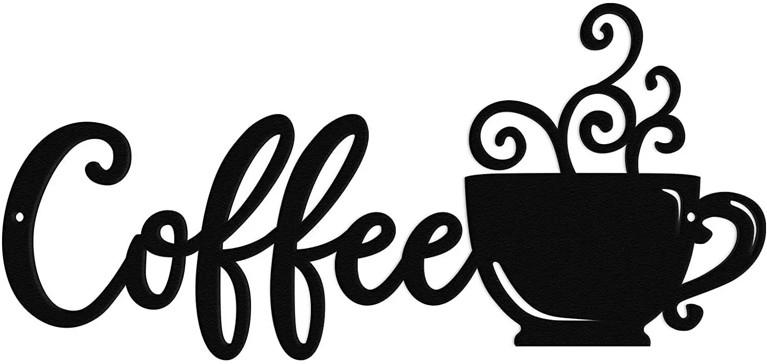 

Декор для кофейного бара, Металлический Настенный декор для кофе с кофейной кружкой, настенное искусство, знак для кофейного бара