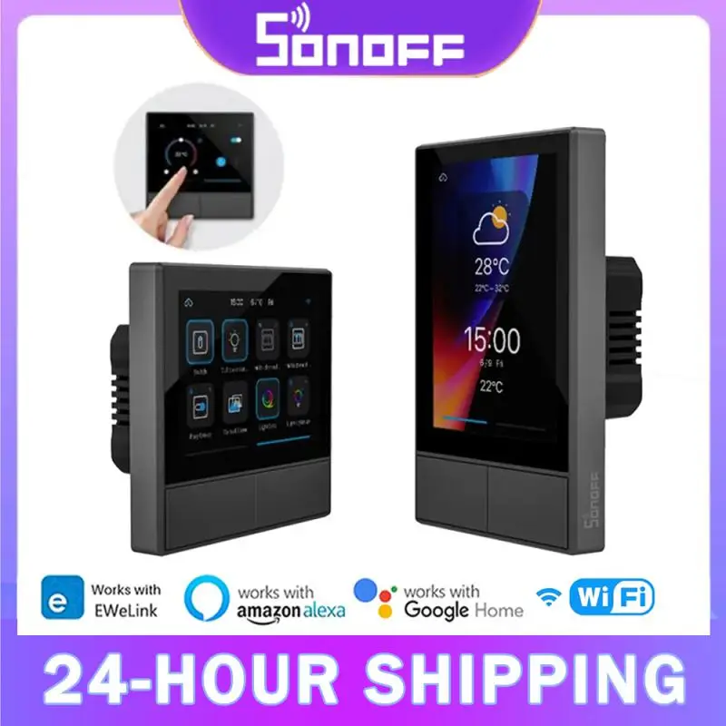 Панель SONOFF NS белая умная сцена настенный выключатель ЕС/США Wifi умный термостат