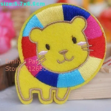 10 шт. лев жираф свинья корова она петух летучая мышь белка вышитые нашивки утюг на