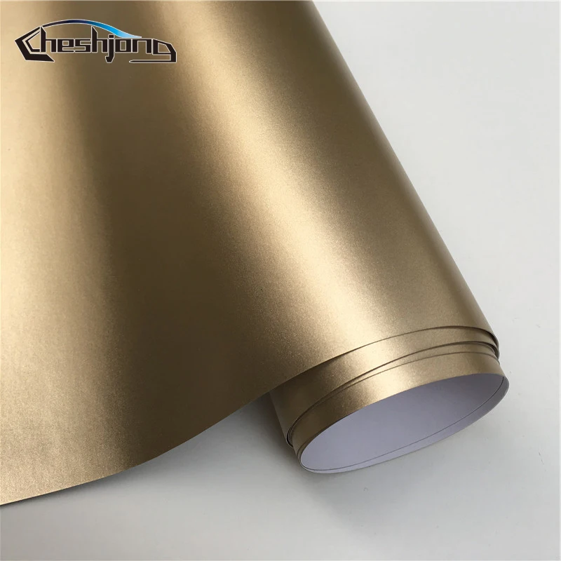 Шампанское золотистое покрытие для всего кузова автомобиля матовый хром