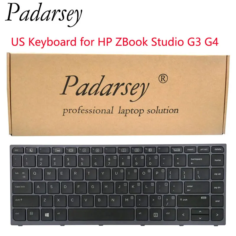 Сменная клавиатура Padarsey для ноутбука HP ZBook Studio G3 G4 подсветка мобильной рабочей