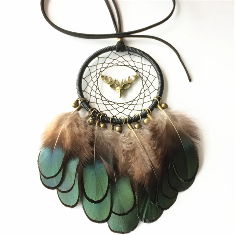 Mini Dream Catcher With Natural Feather Dreamcatcher Wind Chime Hanging | Дом и сад
