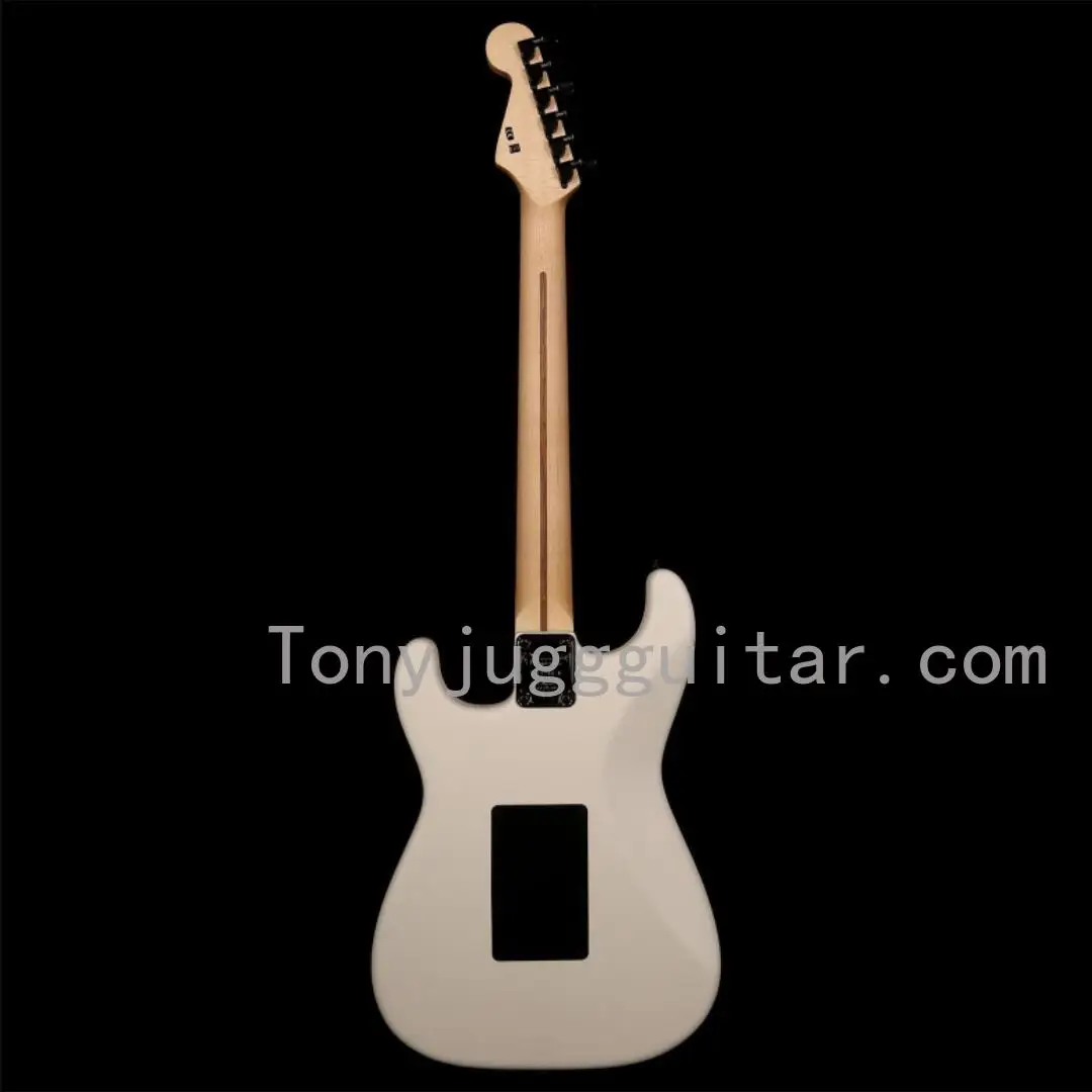 Пользовательский магазин San Dimas HSS белоснежные атласные электрические гитары с