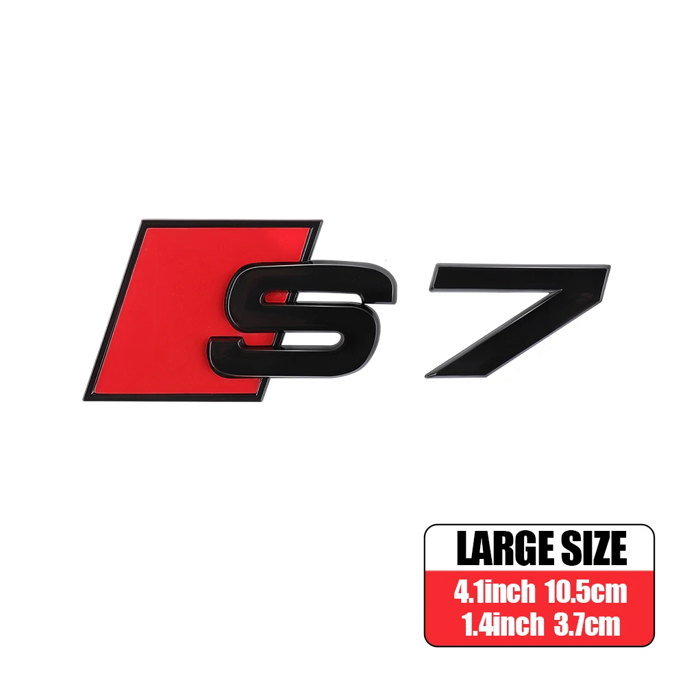 1 шт. ABS кузов автомобиля задний багажник хвост эмблема логотип наклейка украшение авто модификация аксессуары для Audi S3 S4 S5 S6 S7 S8