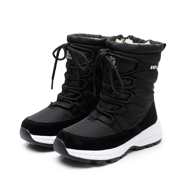 2022  Cold Resistance - 40 ℃  Winter Northeast Adult And Children's Middle And Older Children's Boots Waterproof Middle Sleeve