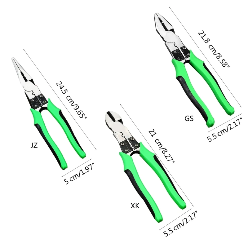 Electrical Wire Stripper Pliers Cable Stripping Crimping Cutter Hand Tool Portable Diagonal Plier Needle Nose Pliers Dropship images - 6