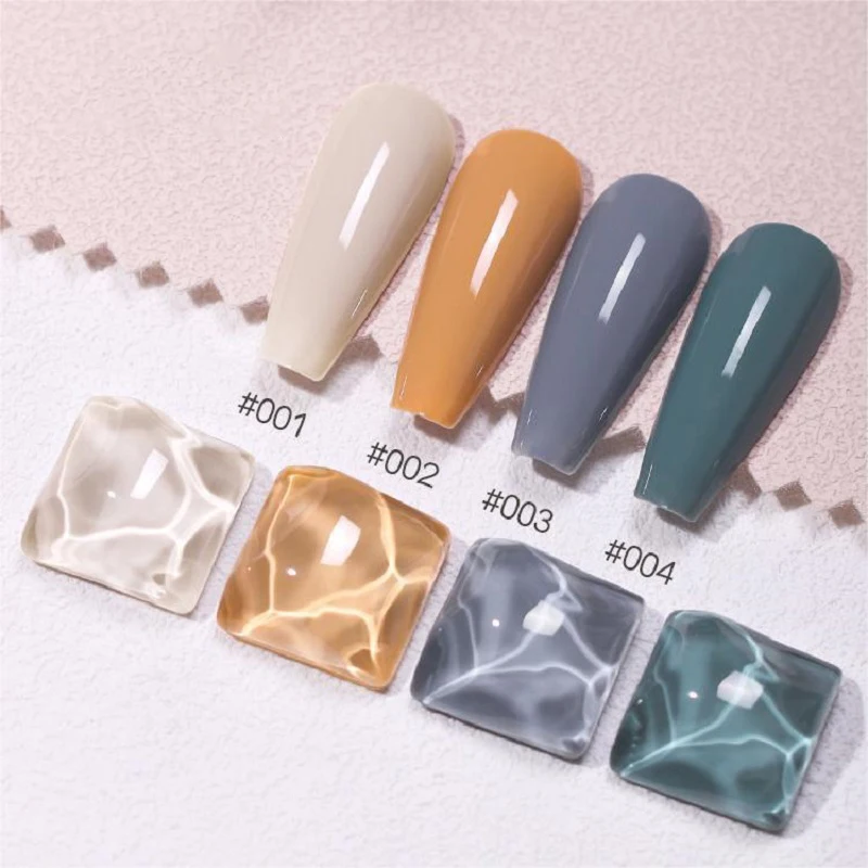 

4 Colors Nail Gel Polish 8ml Soak Off Uv Led Semi Permanent Varnish Gel for Manicure Nail Art Salon Blue Orange Polish Lacquer