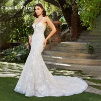 exquisite mermaid 2022 wedding dress for women sexy sweetheart backless bridal dress lace appliques bridal gown robe de mari%c3%a9e
