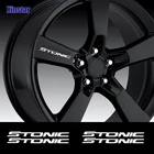 4 шт., наклейки на обод автомобиля kia stonic