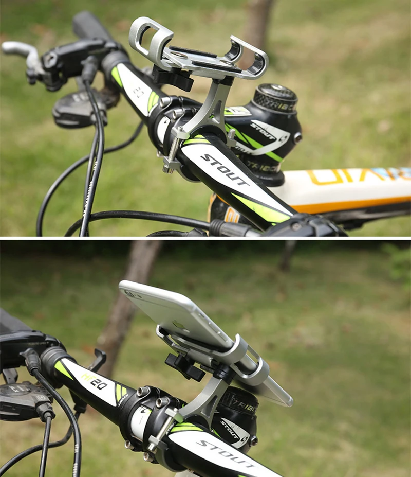 z80 metal motorcycle bike phone holder aluminum alloy anti slip bracket gps clip universal bicycle phone stand for smartphones free global shipping