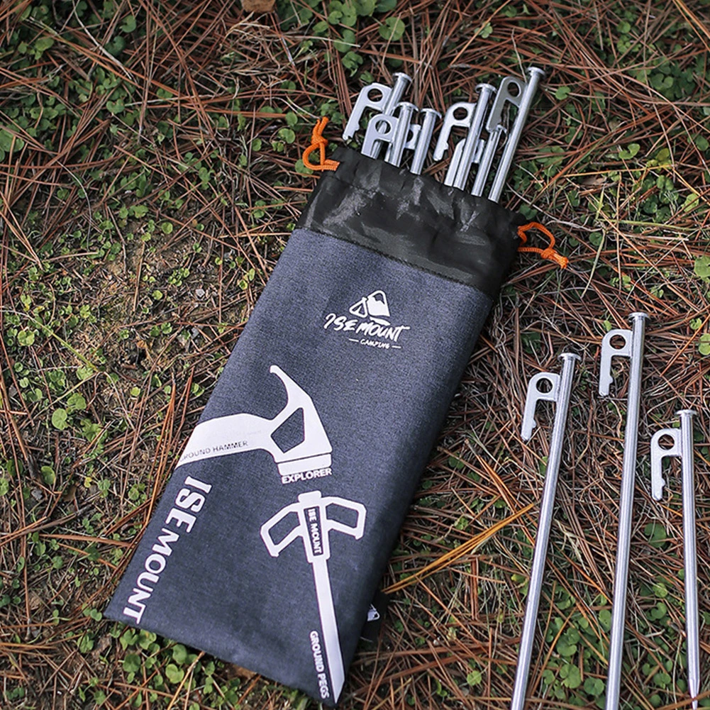 

Oxford Cloth Camping Tent Stake Bag Drawstring Tent Nail Hammer Storage Bag Organizer Outdoor Camping Tools Tent Accessories