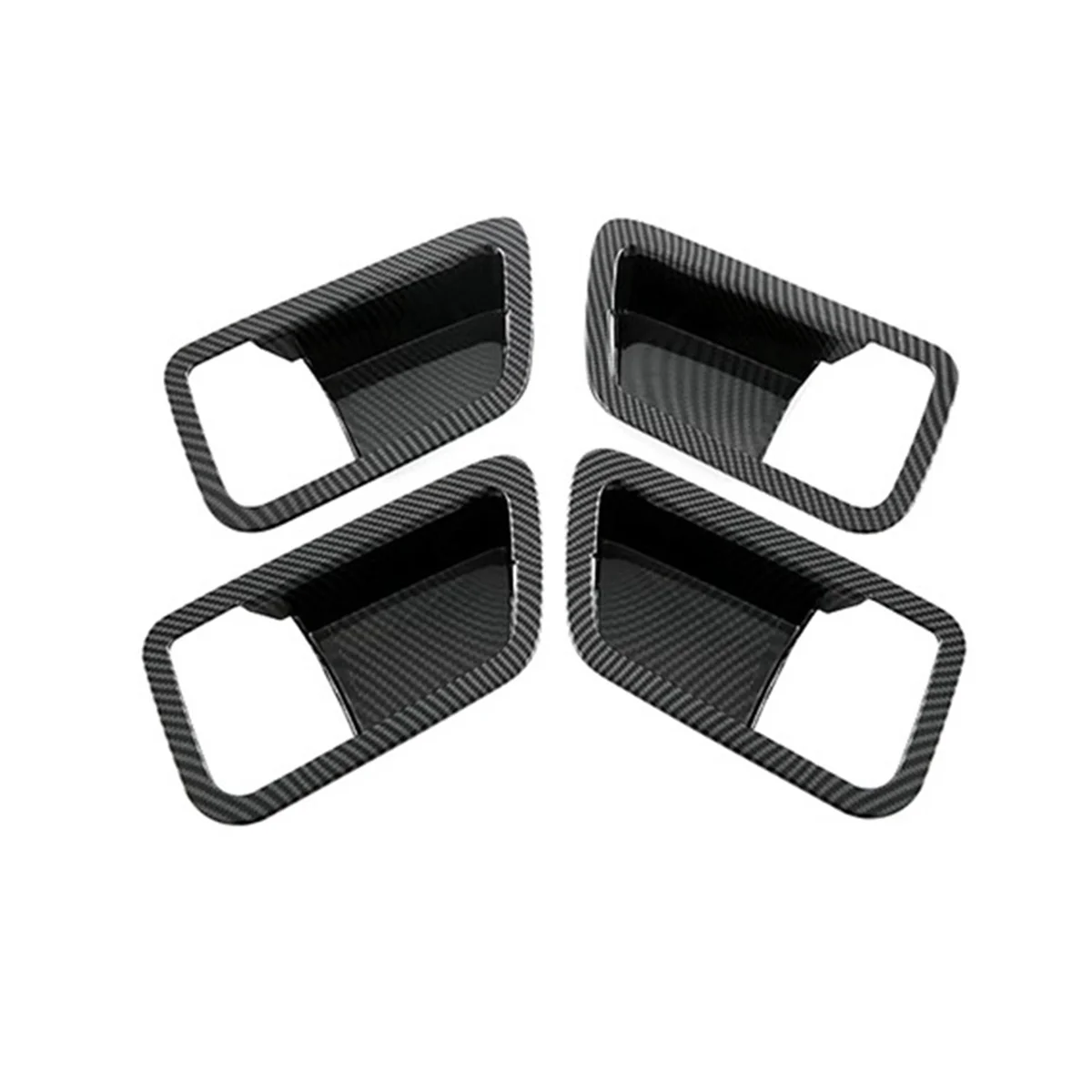 

Carbon Fiber Style Inner Door Handle Frame Decoration Cover for 2022-2023 Interior Stickers