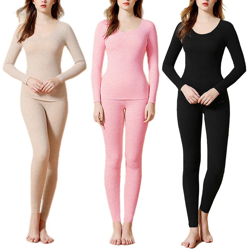 

Winter Women's Thermal Underwear Men Clothes Seamless Thick Double Layer Warm Lingerie Thermal Clothing Set Woman Lingerie Set