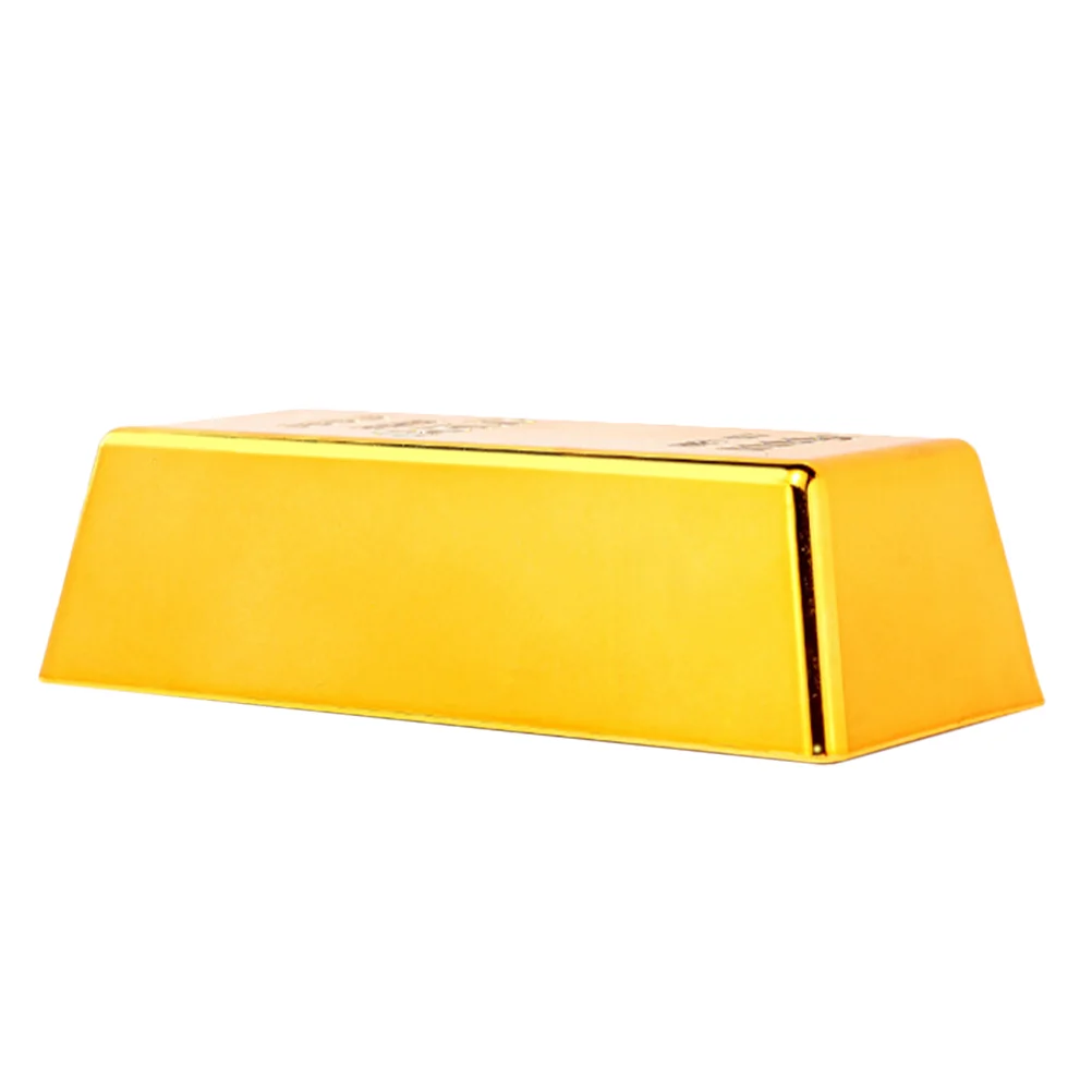 

Gold Bar Brick Bars Pirate Bullion Shui Feng Fake Door Ornament Real Ingot Wealth Chinese Bricks Golden Stop Treasure Home Movie