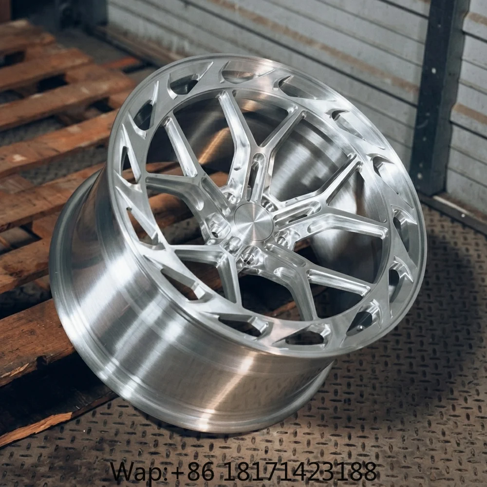 Фото 【Хит продаж】Кованые диски из 1, 2, 3 частей, 19, 20, 21 дюйм, на заказ, PCD 5x112, 5x130, аэродинамический обод в стиле RFG25, колесо для легкового автомобиля Porsche, Audi. №4