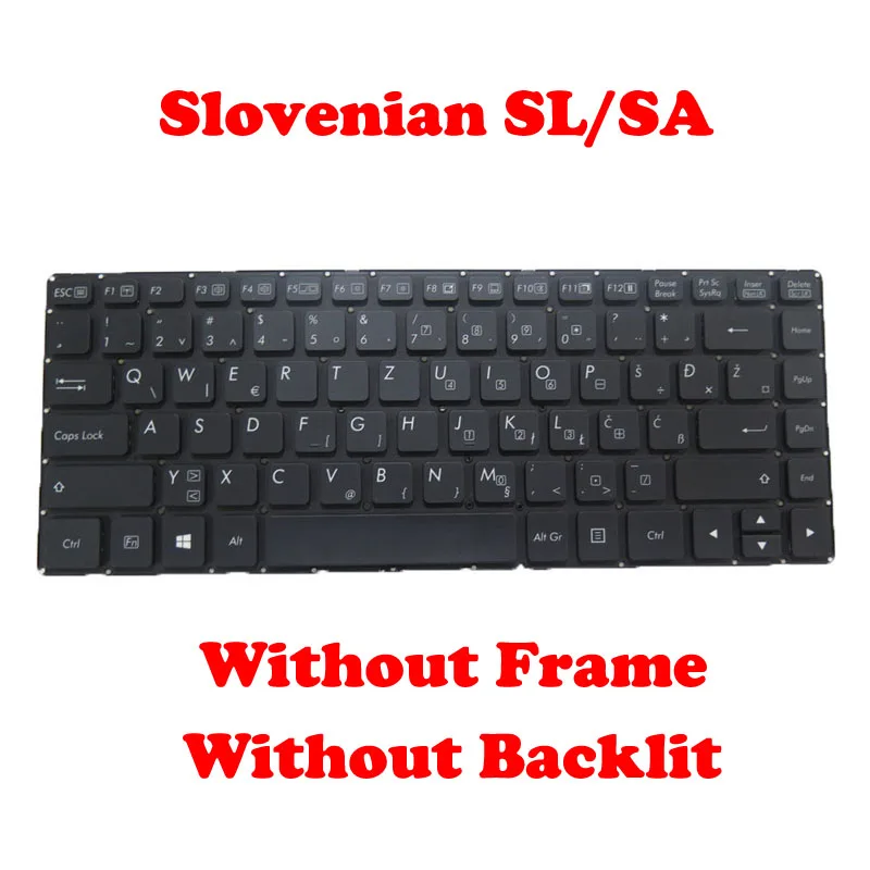 Клавиатура для Getac V138418HS1 V00 PL-RO 531090280037 V138418CS1 531087680968 V138418DS1 531087680967 словенская SL/SA без