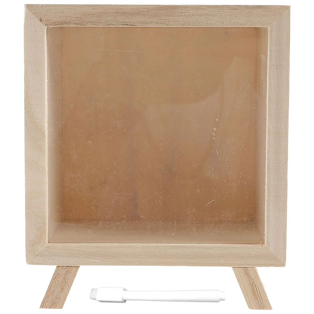 

Tip Jars Wood Toys Kids Bank Counting Piggy Wooden Unopenable Donation Box Office Mailbox