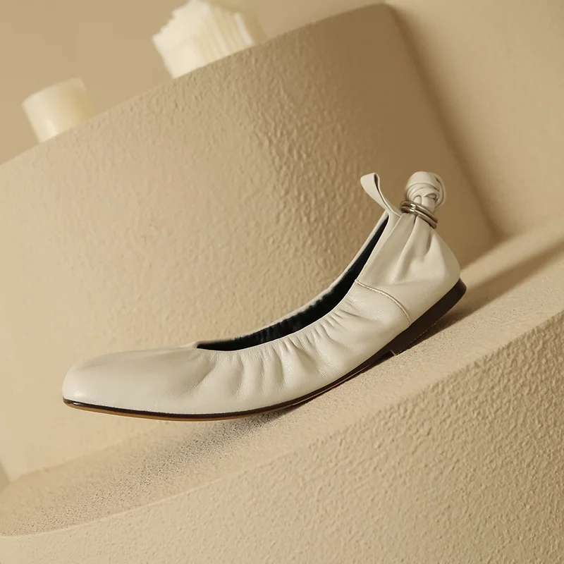 

Женские мокасины на плоской подошве, туфли из овечьей кожи, без каблука, лоферы, обувь с квадратным носком, простой дизайн