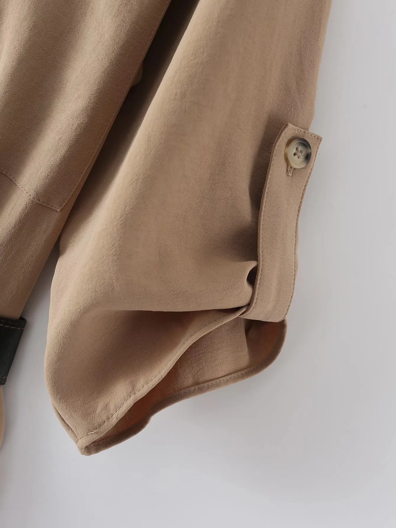 Withered 2023 Vintage Cargo Pockets Loose Belt Sashes Loose Khaki Casual Jumpsuits Women