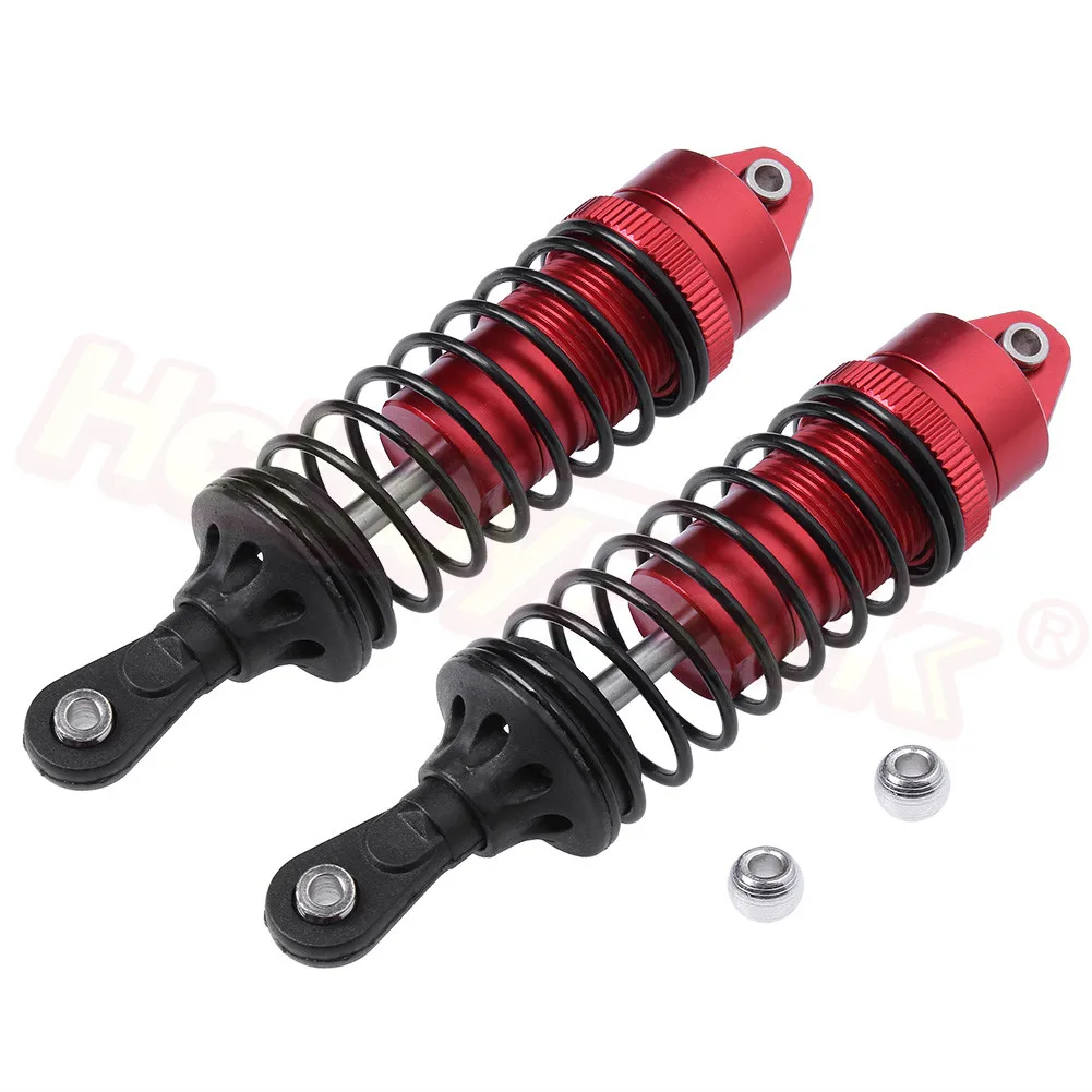 

Hobbypark 4PCS Aluminum Front & Rear Shock Absorber Assembled Red for 1/10 Traxxas Slash 4x4 4WD Option Parts
