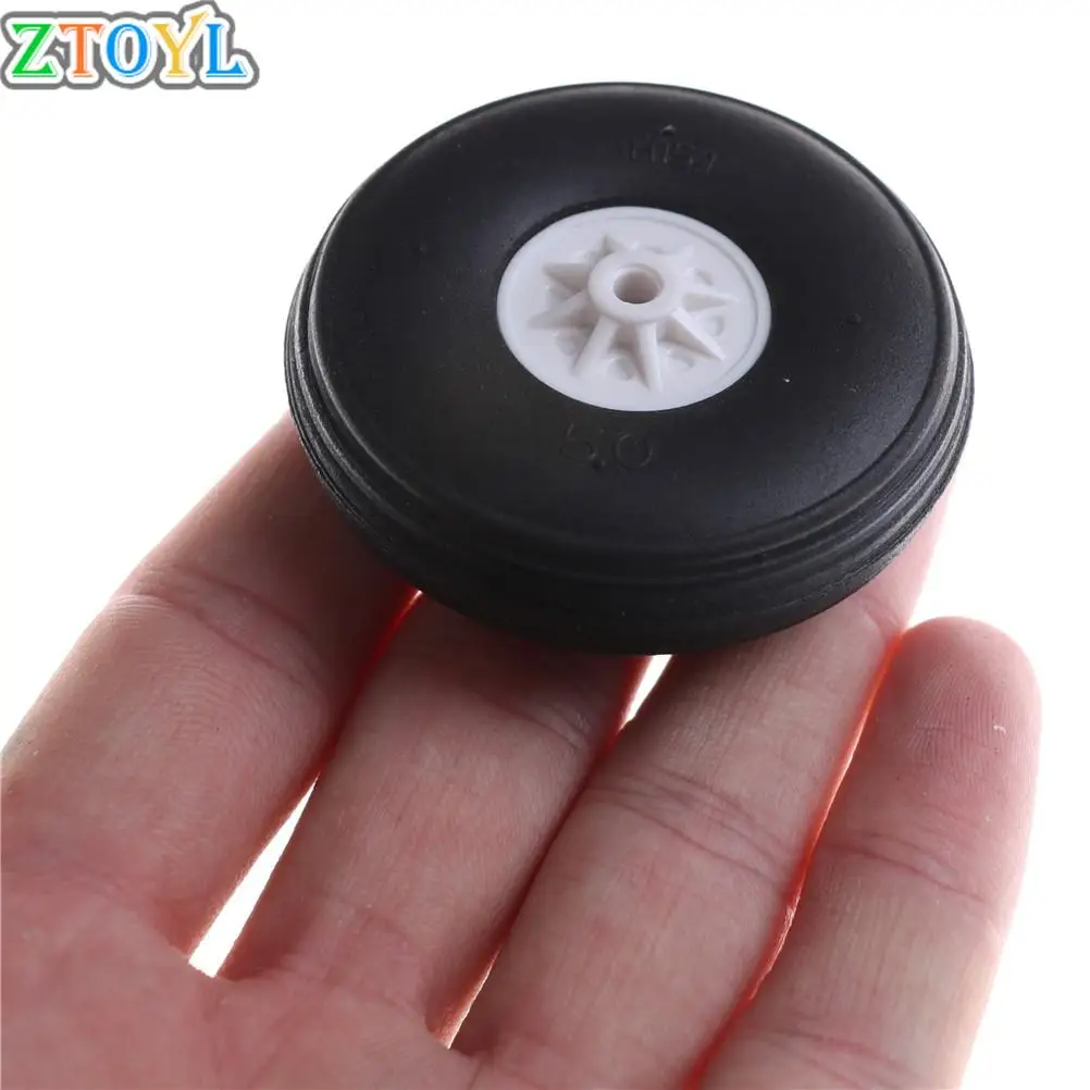 

Wholesale 2/4pcs Tail Wheel Rubber PU Plastic Hub 1" - 3.5" Inch For RC Airplane Car Replacement Parts Black,White Color