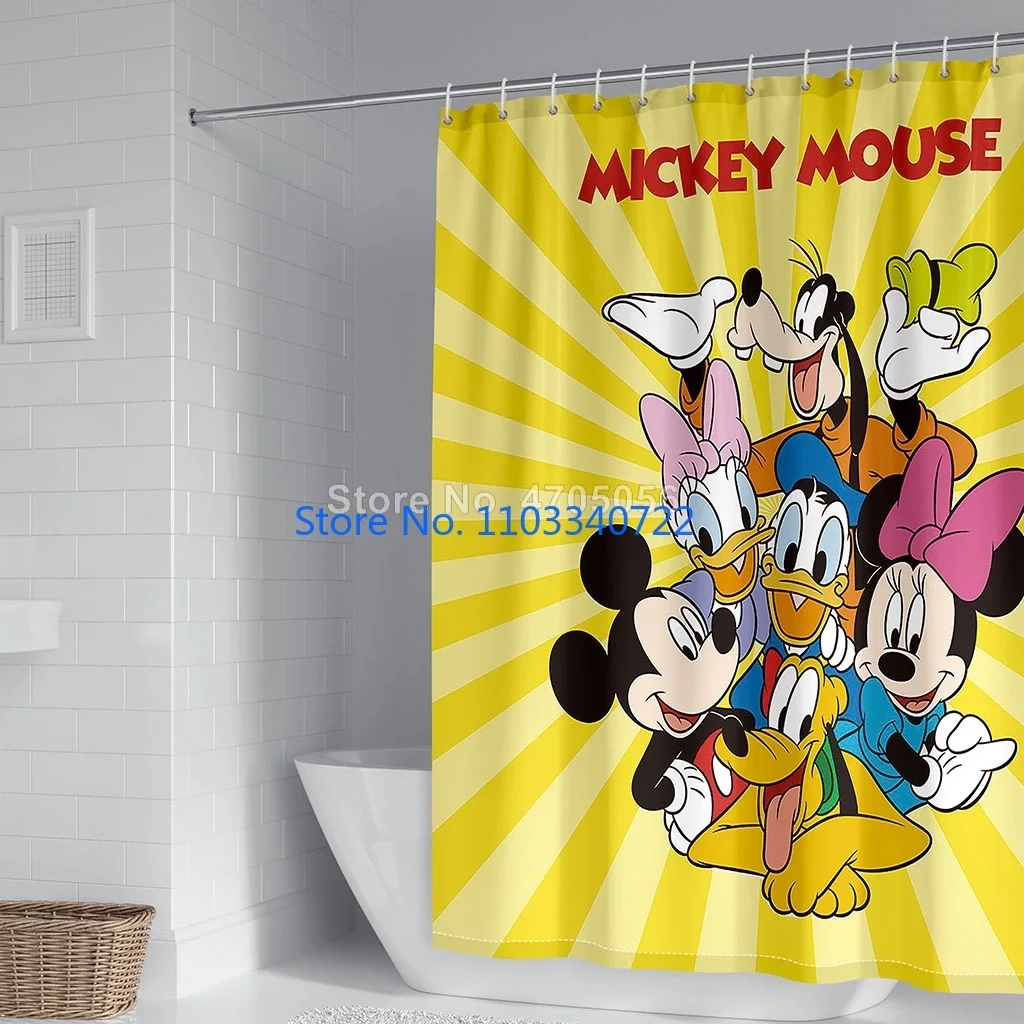 Водонепроницаемые шторы с крючками для ванной рисунок в стиле аниме утка Дейзи