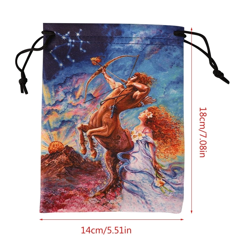 

Divinations Tablecloth Oracles Card Deck Table Board Game Bag Drawstring Pouches
