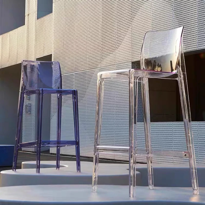 Современные мобильные барные стулья пластиковые дизайнерские для релаксации и