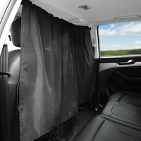 2pcs car taxi cab divider van cabin curtain campervan protective privacy front rear seat divider curtain window sunshade cover