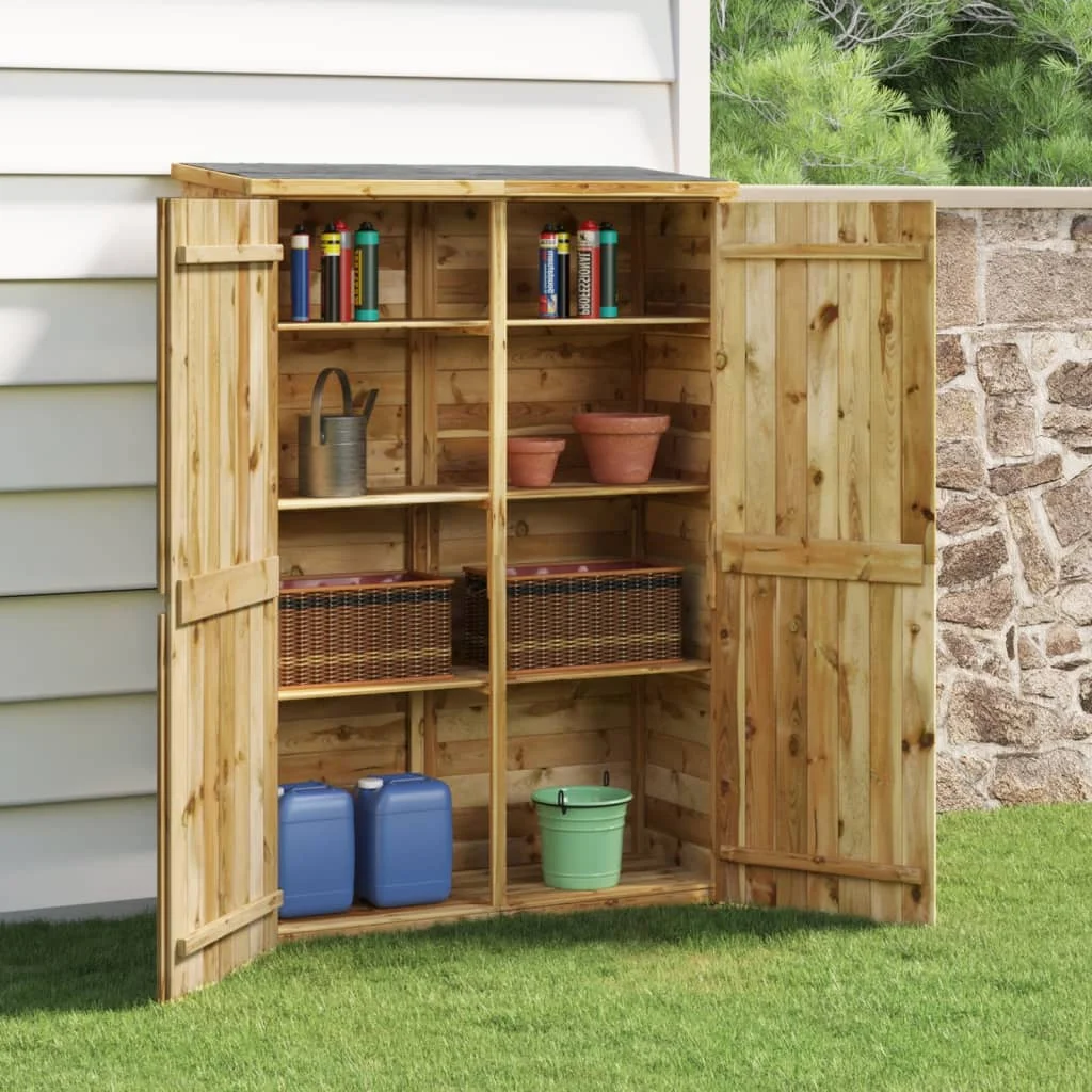 

Garden Storage Sheds, Impregnated Pinewood Outdoor Tool Shed, Patio Decoration, 123x50x171 cm