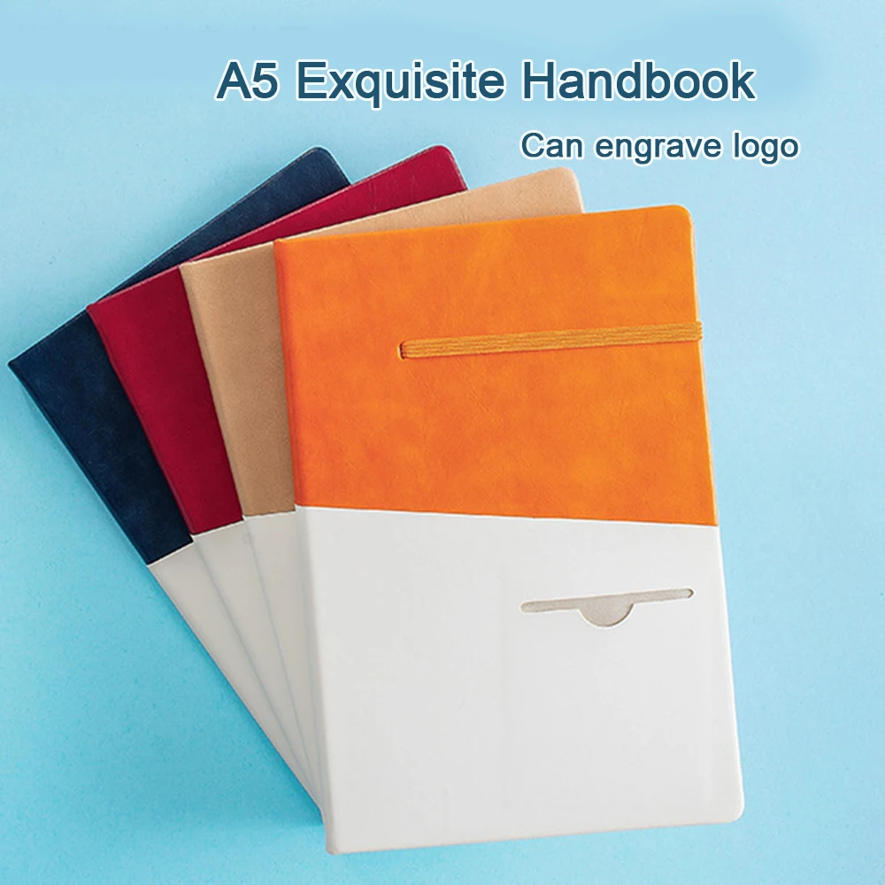 (Можно выгравировать логотип) Блокнот А5 из утолщенной кожи, студенческий дневник, протоколы деловых встреч, блокнот, дневник, студенческая учетная книга, предметная тетрадь