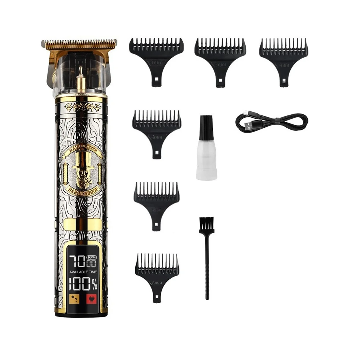 

Электрические машинки для стрижки волос с зарядкой от USB, триммер для бороды, профессиональная Мужская машинка для стрижки волос, машинка для стрижки бороды