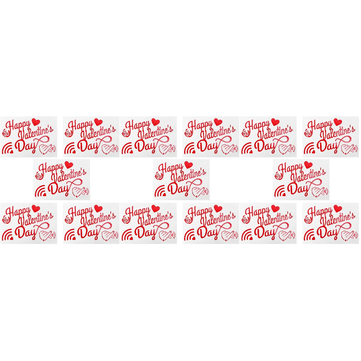 

15 Pcs Valentine's Day Wedding Sticker Festival Decal Valentines Day Stickers Valentine Party Supplies