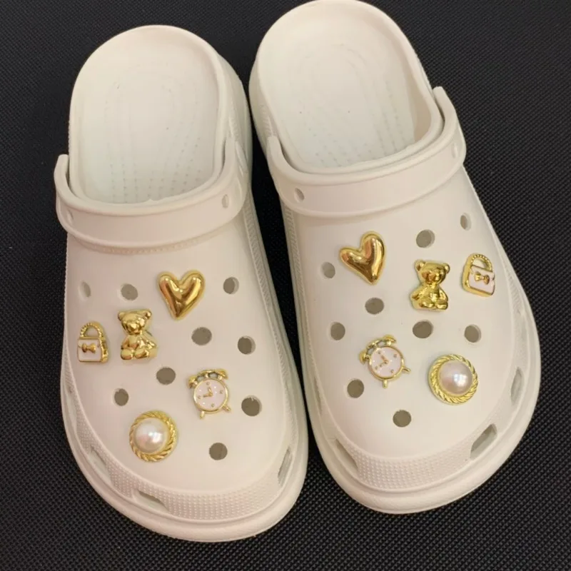 

Модная Роскошная обувь, подвески для сандалий, подходящие ко всему качественные садовые аксессуары для обуви, полный комплект, подвески-Кроксы, дизайнерские Элегантные аксессуары «сделай сам»