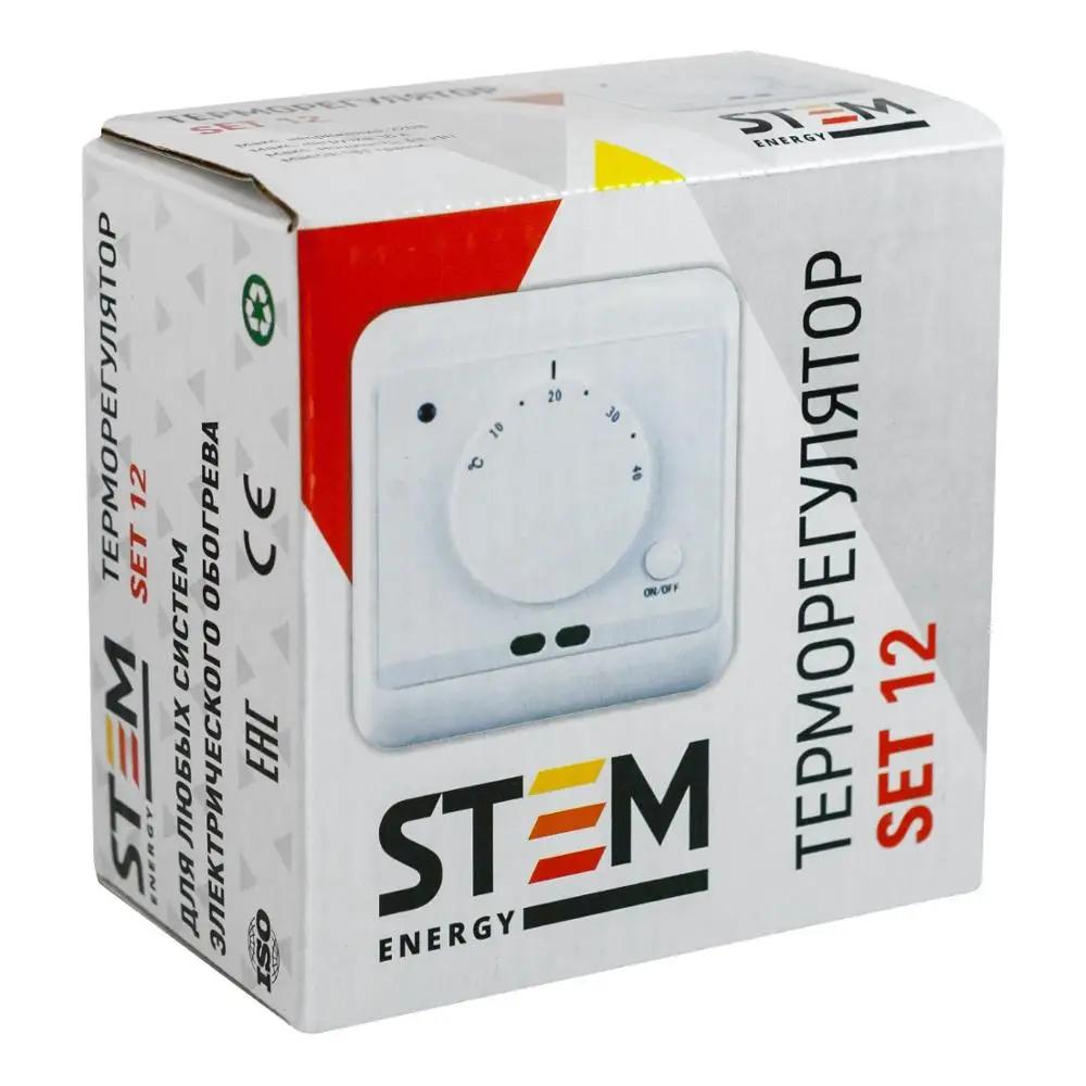 Механический регулятор температуры STEM Energy SET-12 220В 16А для теплого пола