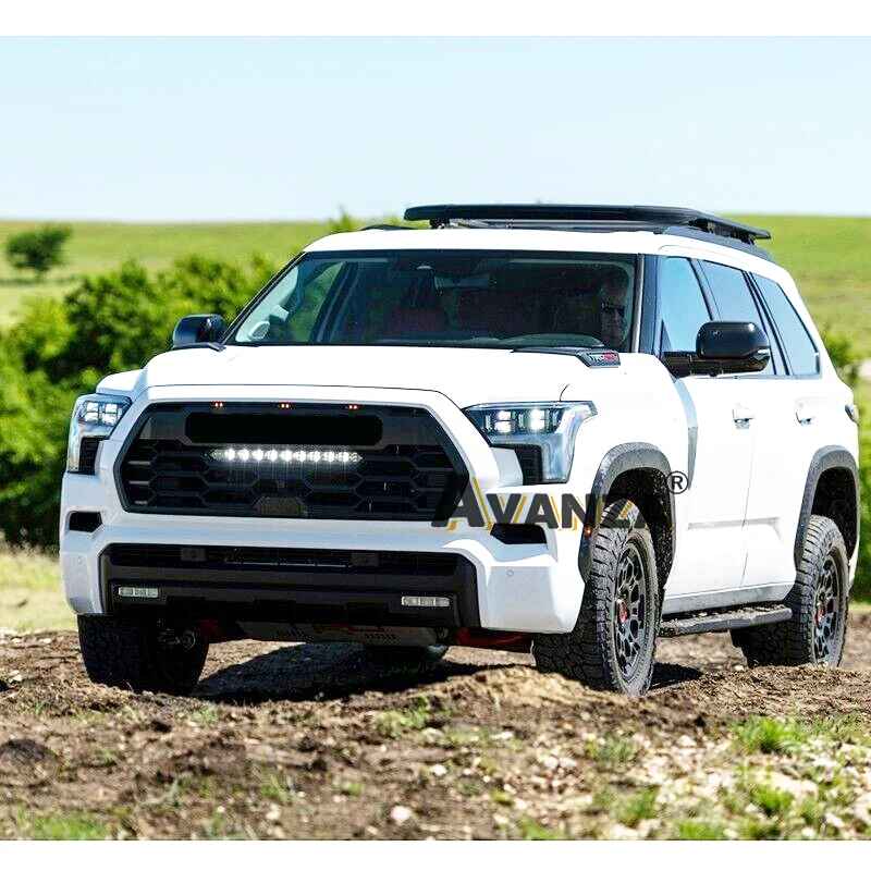 Передняя решетка со световой панелью автозапчасти гоночная подходит для Toyota Sequoia