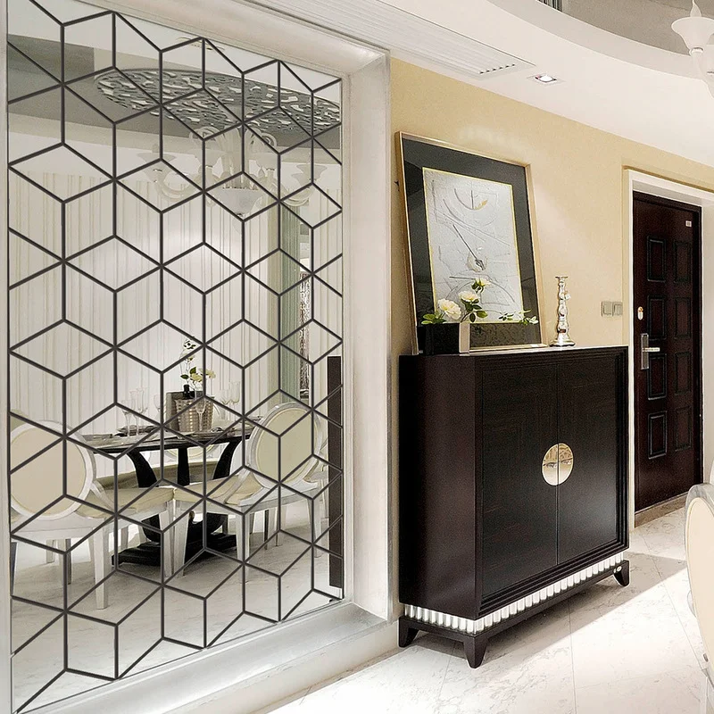 

New 15/28/54pcs 3D Mirror Wall Sticker DIY Diamonds Triangles Acrylic Wall Stickers for Living Room Home Decor adesivo de parede