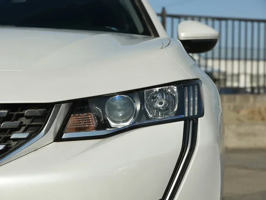 Для Peugeot 508L 2019-2022 автомобильные аксессуары крышка передней фары прозрачный