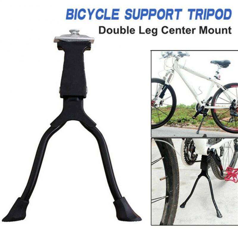 

Adjustable Bike Middle Double Kickstand Universal Steel For 26-29 Inch 700C Bicycle Universal Stands Parking Bicycle Accessaries