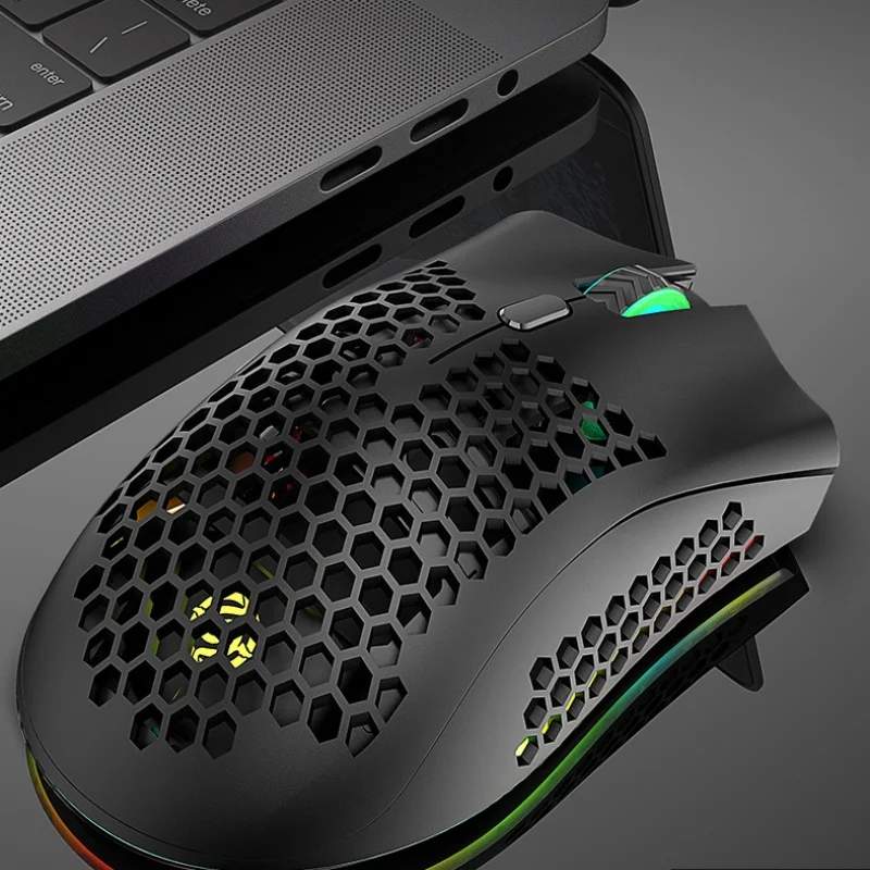 Мышь Viper BM600 с беспроводной зарядкой Bluetooth легкая полое отверстие красочная RGB