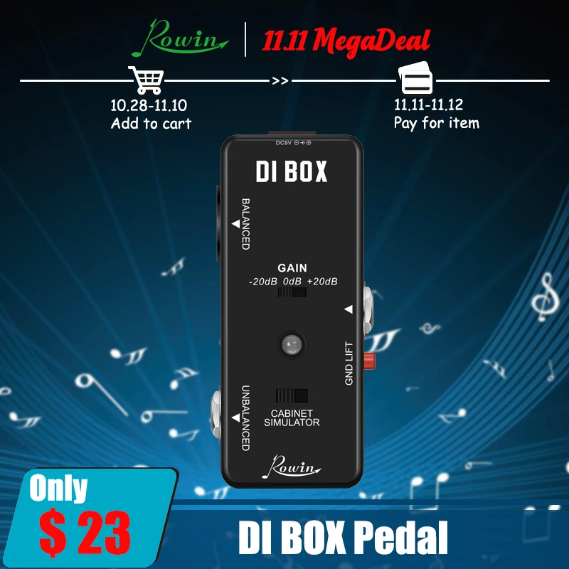 

Rowin DI BOX LEF-331 Micro DI с Sim-картой и коэффициентом усиления