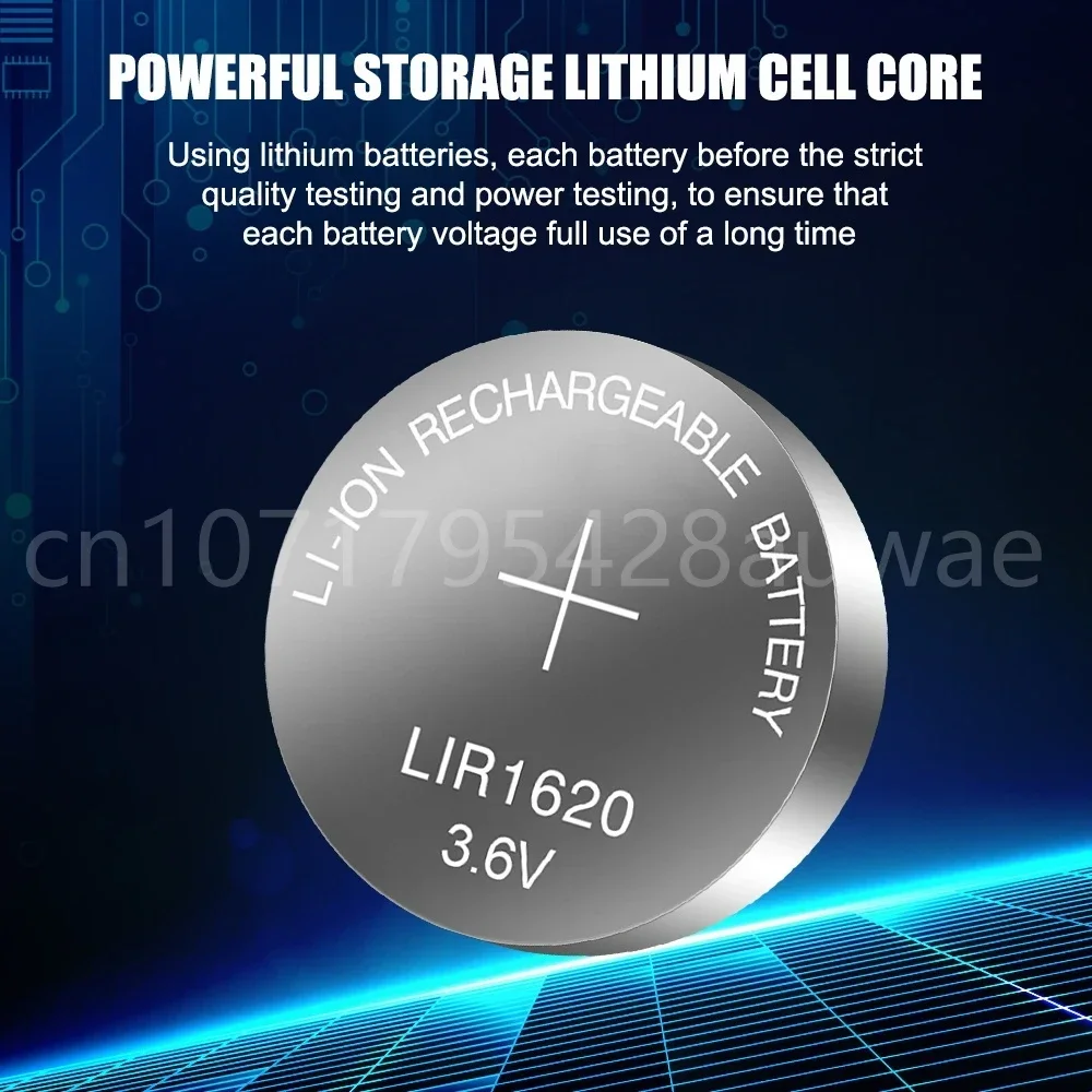 Перезаряжаемые литий-ионные батарейки LIR1620 3 6 В 1-5 шт