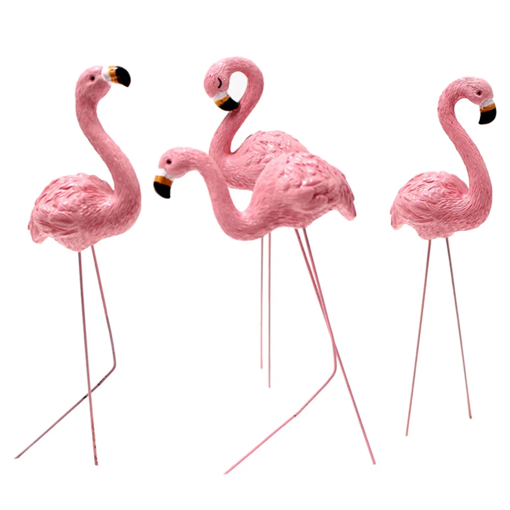 

Flamingo Micro Landscape Outdoor Decor Yard Resin Ornament Decorations Landscaping Garden Party Flowerpot